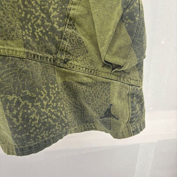 Jordan Jumpman 23 Green 286023 010 Casual Cargo Short Pants Mens Vintage Sz 36R - Picture 3 of 9